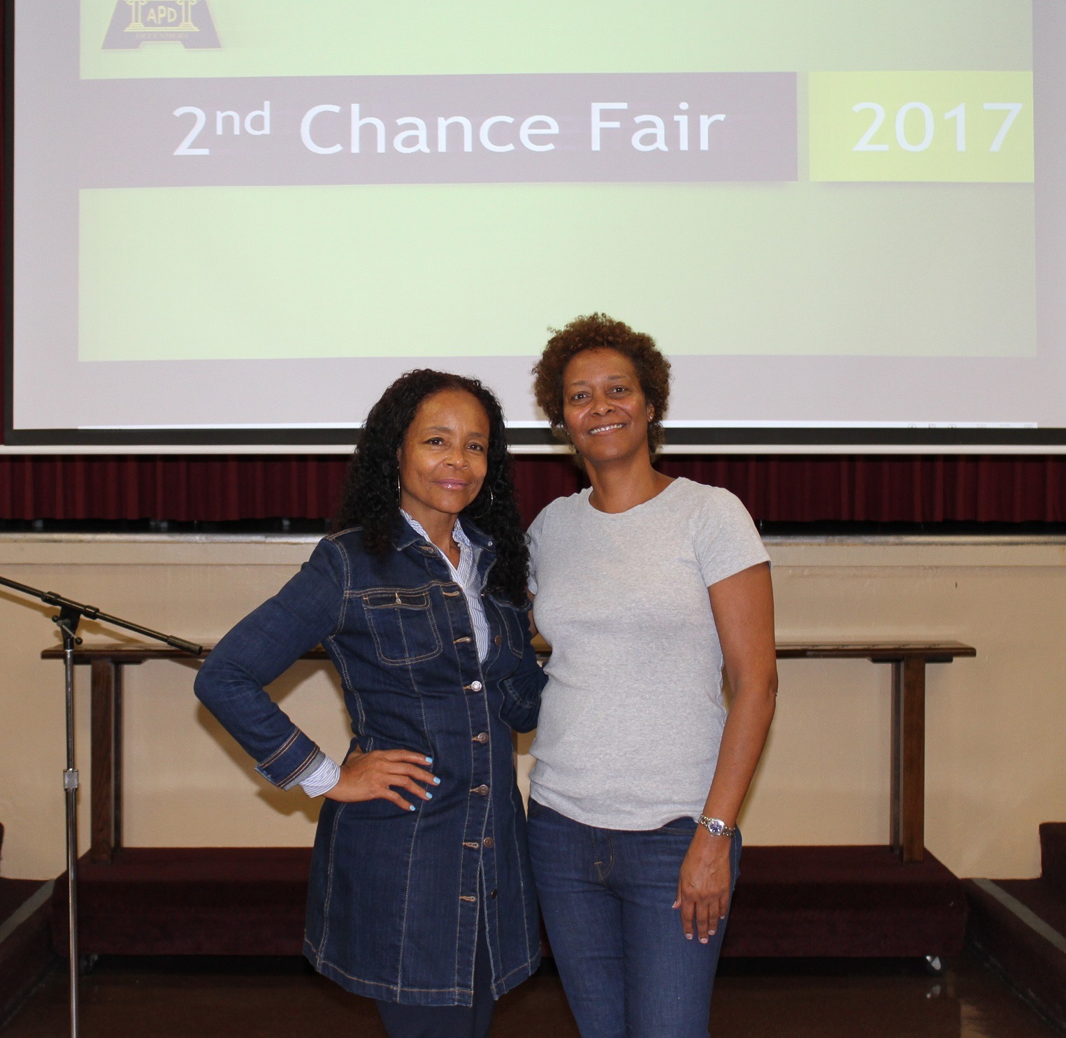 LOSA Bonisha Schenck and management secretary Patricia Smith at the FAME event on Nov. 4.