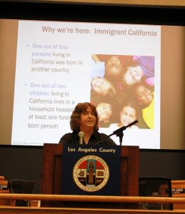 Kathy Brady, a senior staff attorney at the Immigrant Legal Resource Center, provided most of the training.