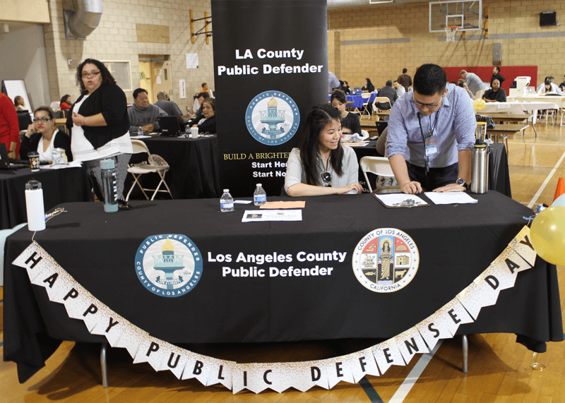 LA County Public Defender booth.