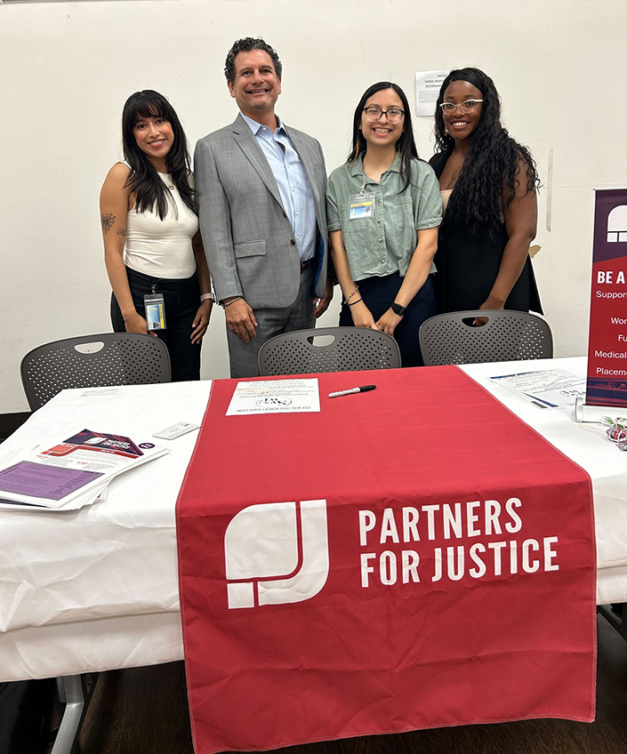 Partners for Justice Advocates posing for a picture.