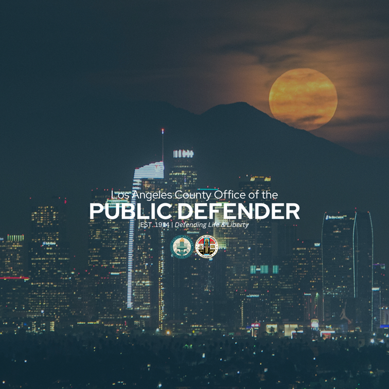 LA County Public Defender poster.